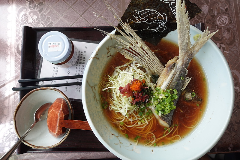 Yakushima specialty flying fish ramen