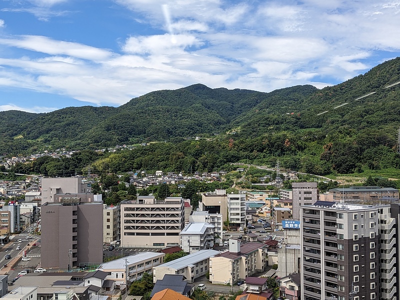 JA長野県ビル12階会議室からの眺め