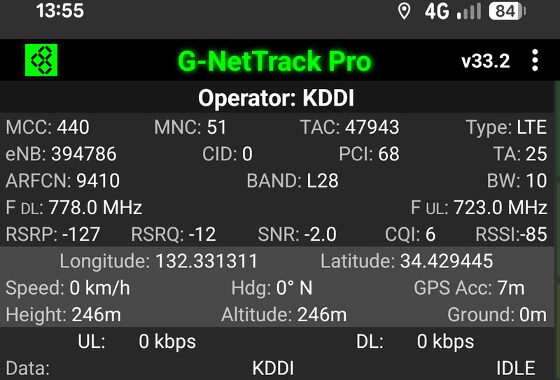 au Starlink Direct Challenge in Hiroshima