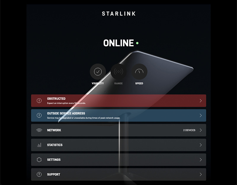 Starlink equiptment information