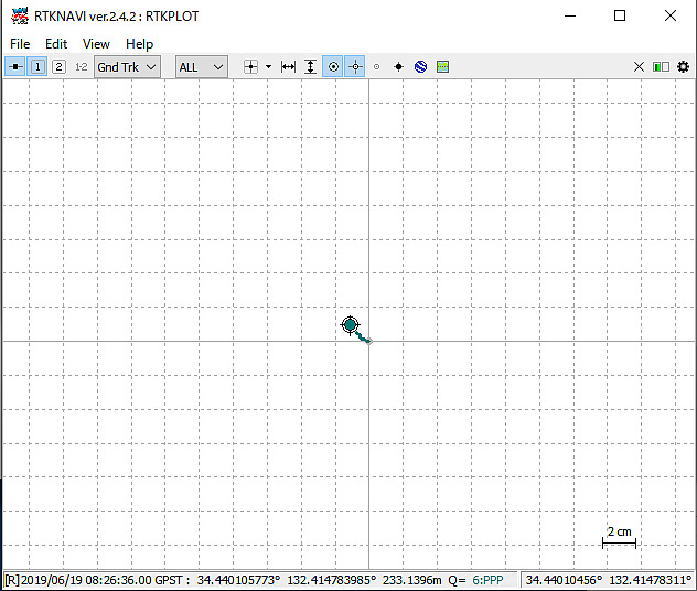 MADOCA-PPP positioning result for this reference station