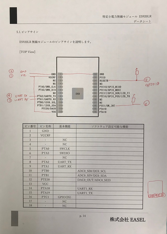 ES920LR circuit reproduced from the data sheet