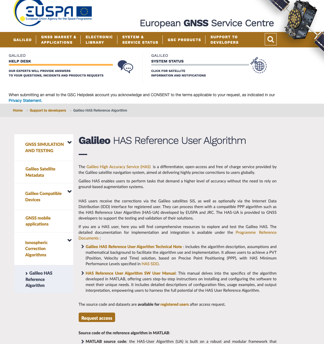 HAS Reference User Algorithm Software