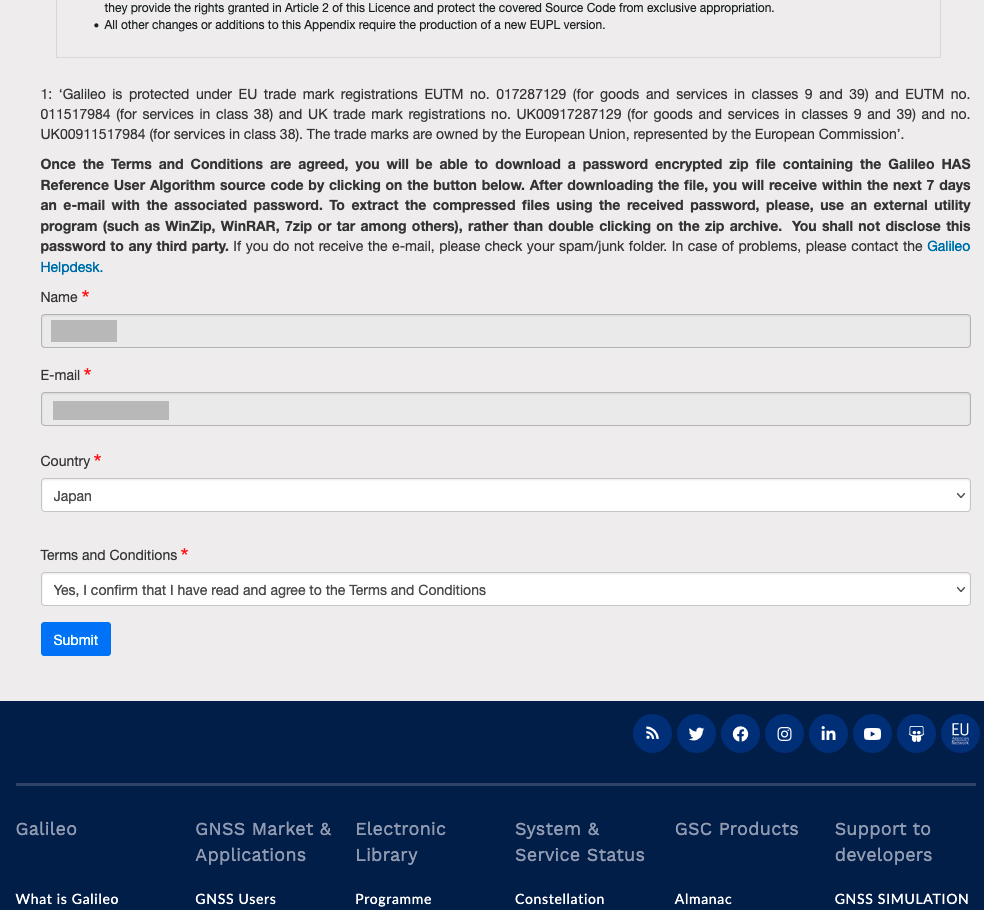 Galileo HAS Reference User Algorithm in Matlab