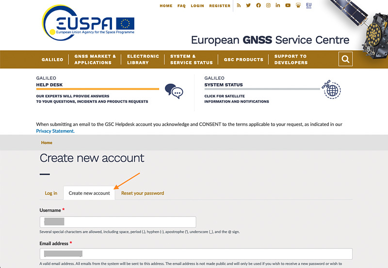 EUSPA registration