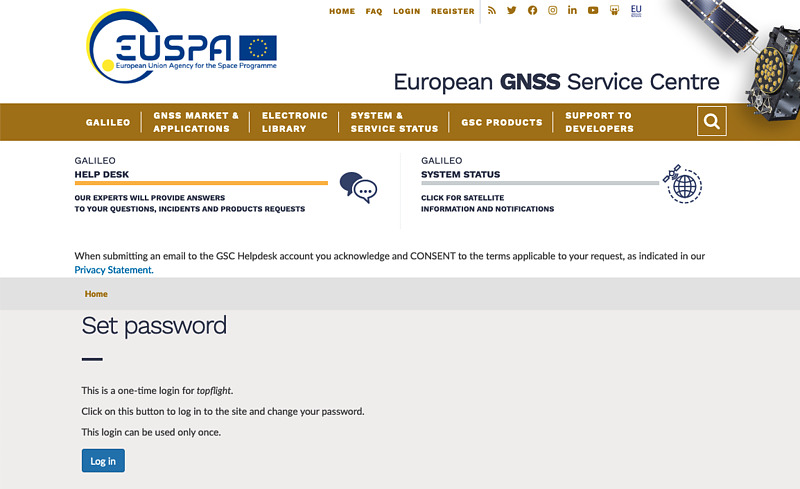 EUSPA registration