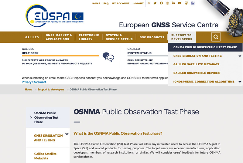 EUSPA registration