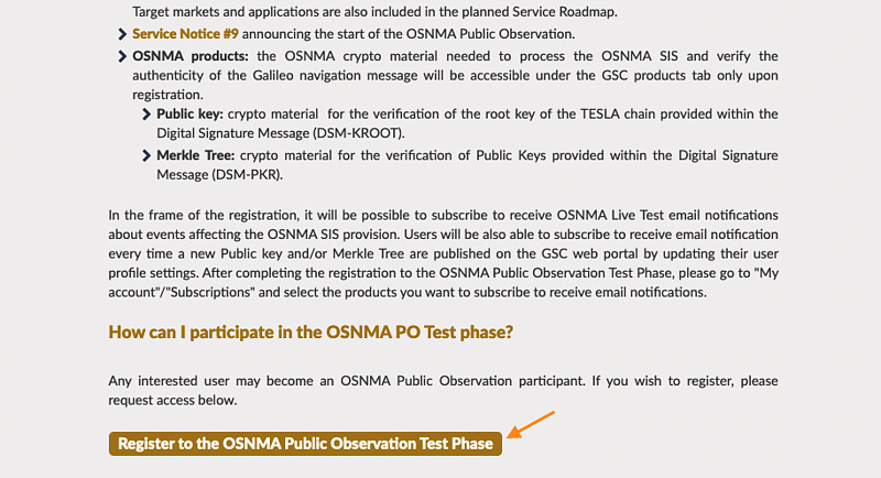 EUSPA registration