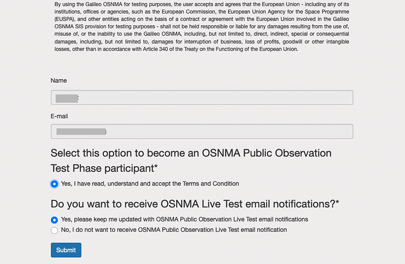 EUSPA registration