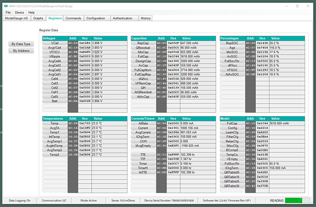 MAX17201 register