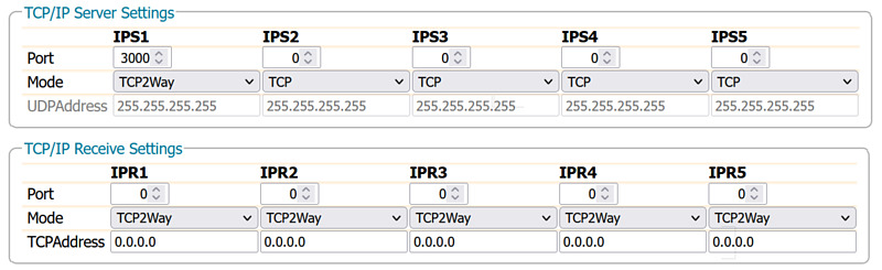 mosaic-go CLAS TCP/IP command