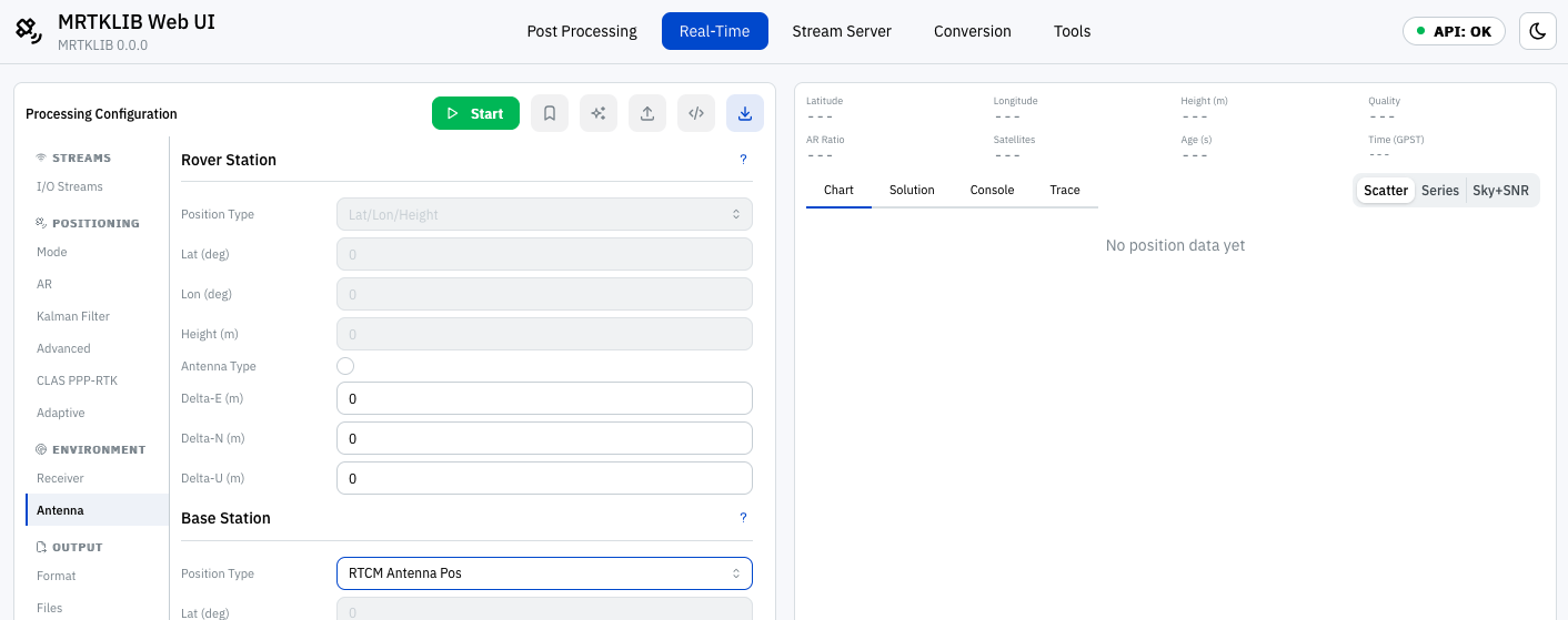 MRTKLIB Web UI