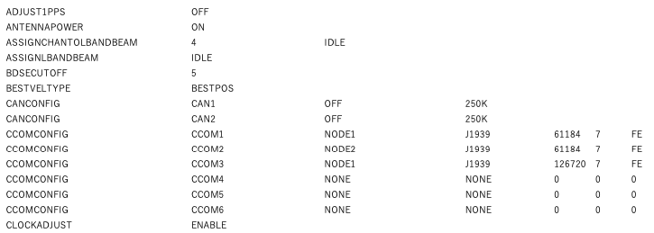 A part of OEM729 configuration