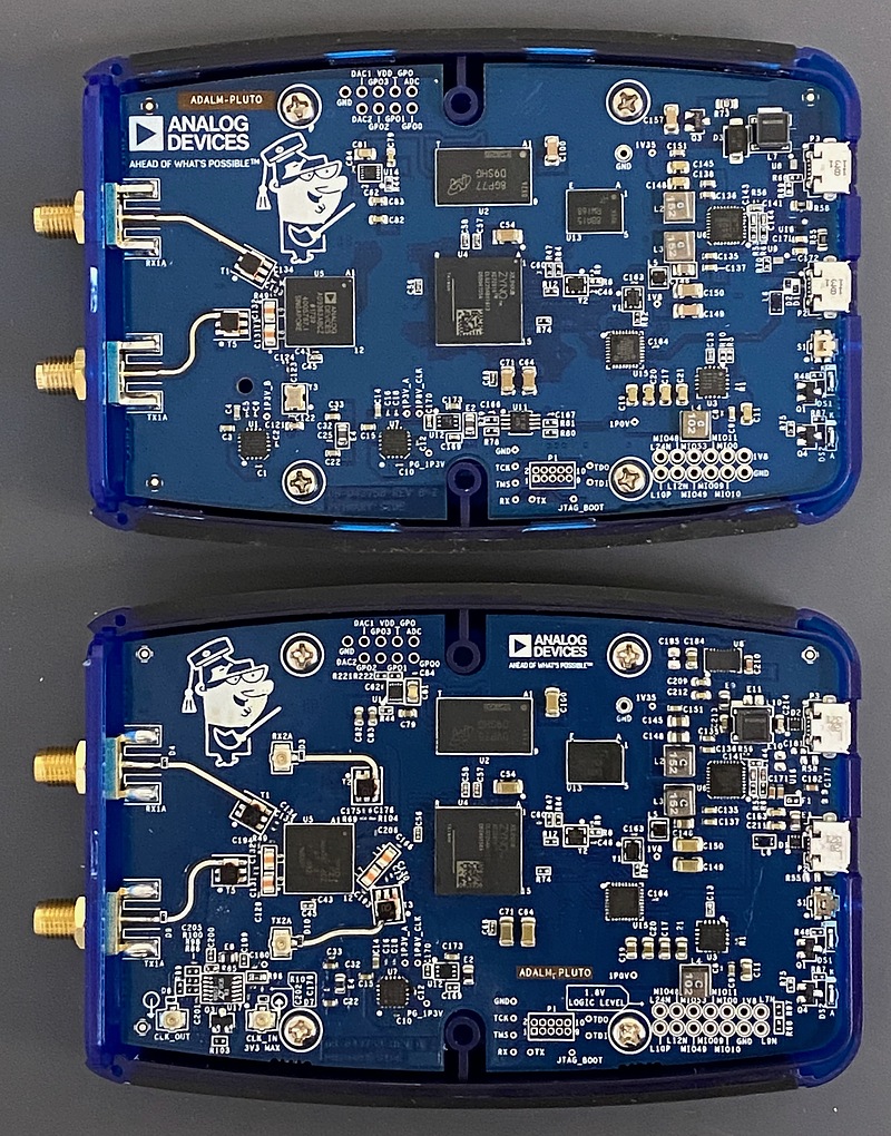 PlutoSDR comparison between Rev. B and C