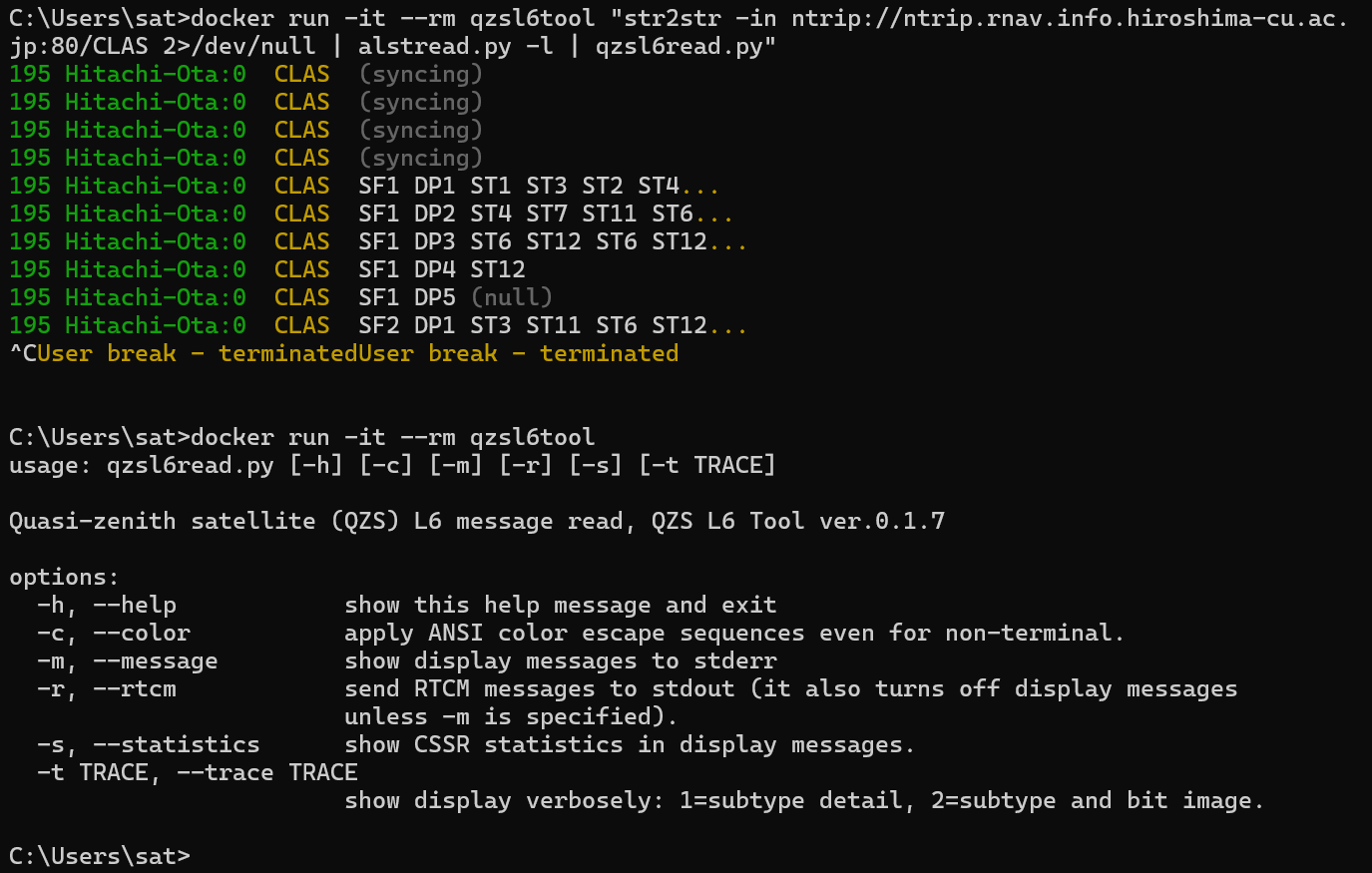 QZS L6 Tool with Docker