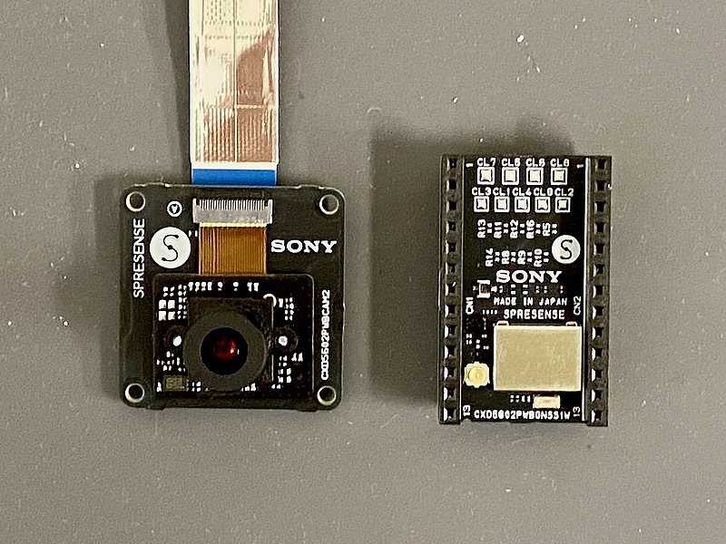 Sony Spresense GNSS addon and HDR camera addon